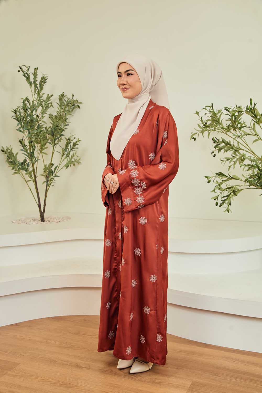 Adwaa Abaya (Brick Orange)